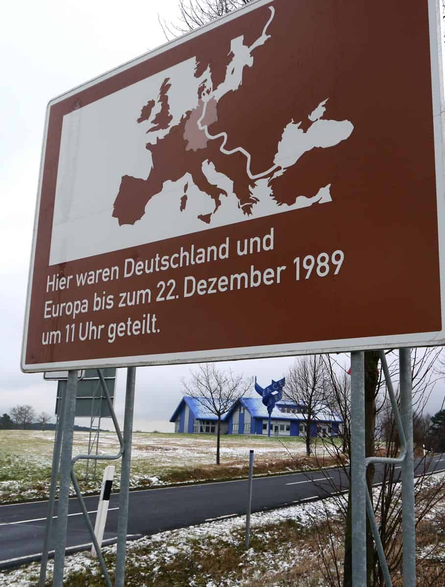 Here Germany and Europe were divided until December 22, 1989 at 11 o'clock