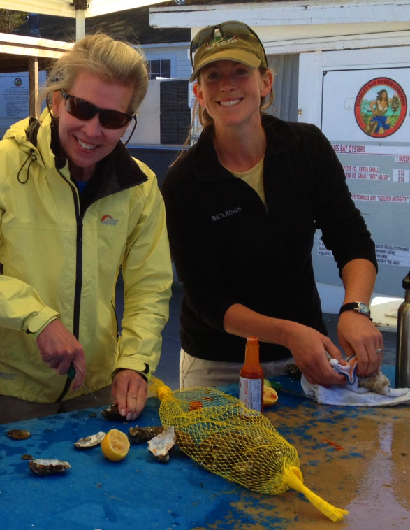 Shucking Oysters at Tomales Bay