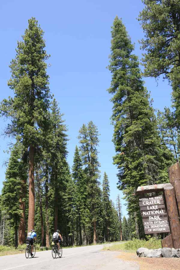 Crater Lake Oregon biking