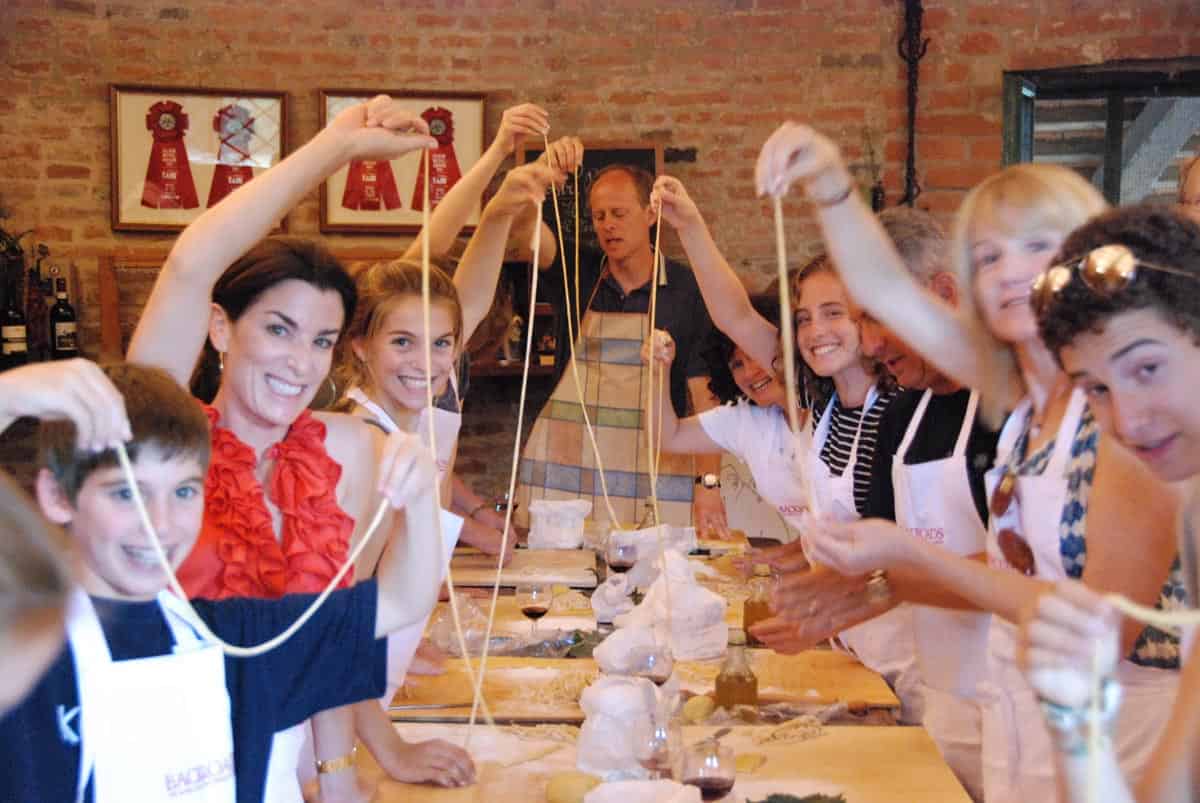 Backroads Family cooking class in Tuscany, Italy