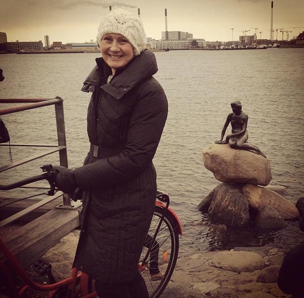 Cycling in Copenhagen, Denmark
