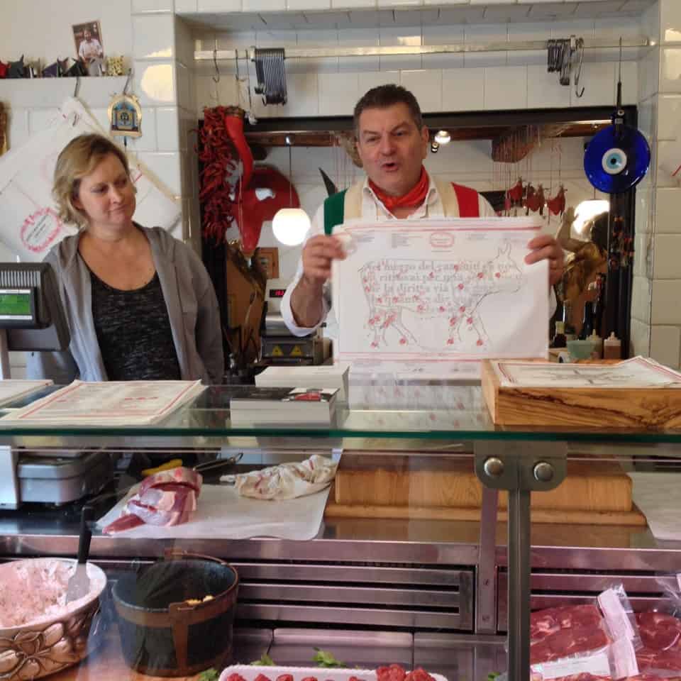 Authentic Tuscan bucher shop visit