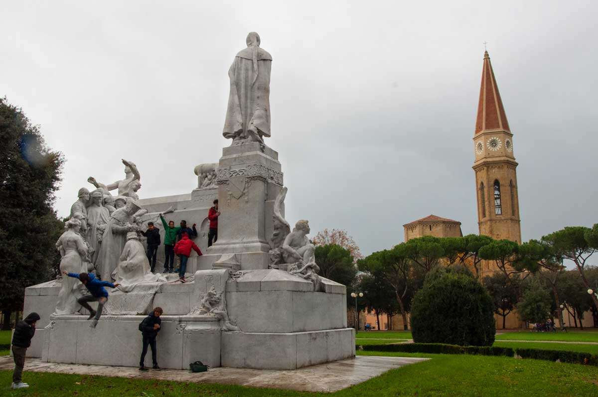 Medici Fortress Park in Arezzo, Italy