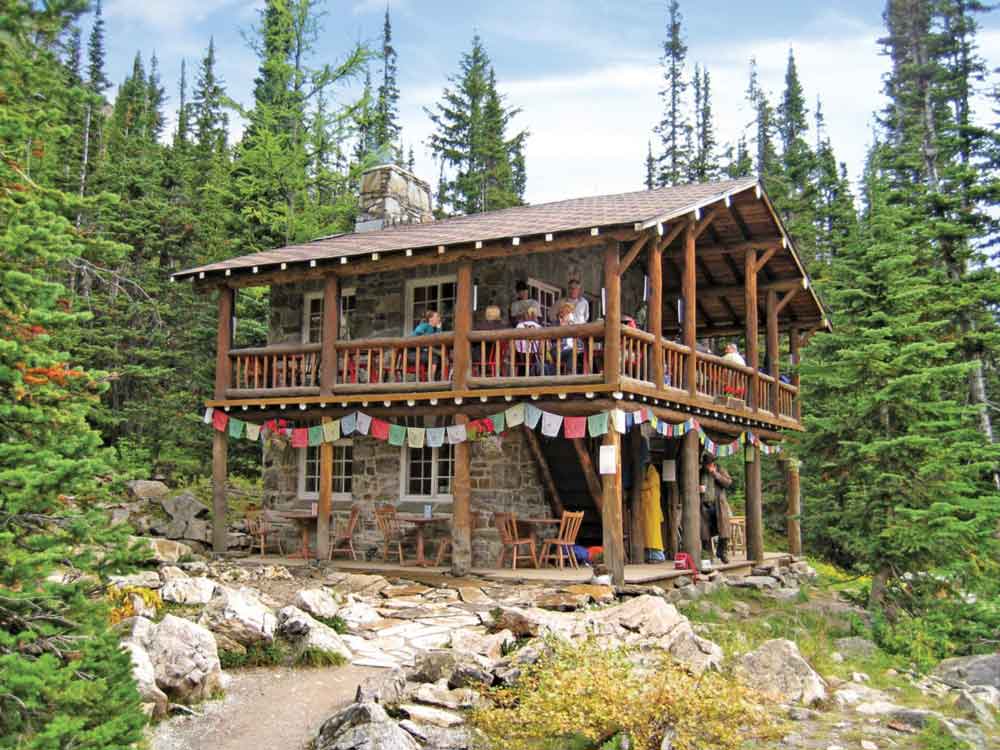 Plain of Six Glaciers Tea House in the Canadian Rockies