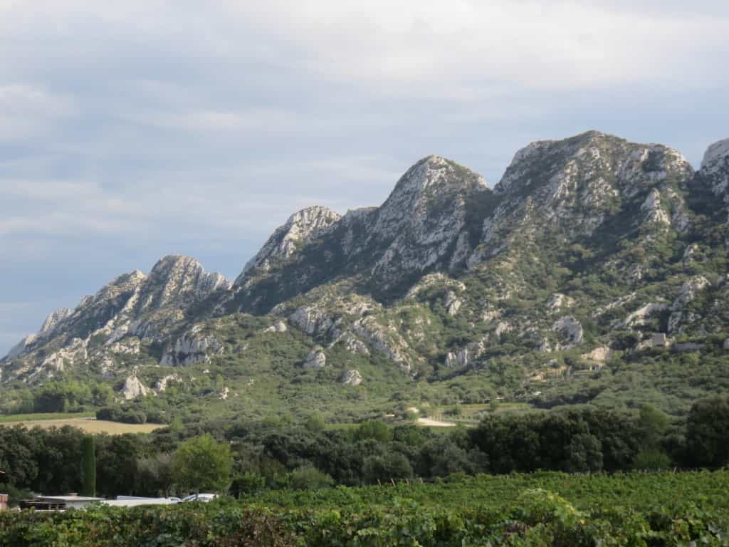 Mountains outside St. Paul de Mausole in St-Rémy de Provence, France