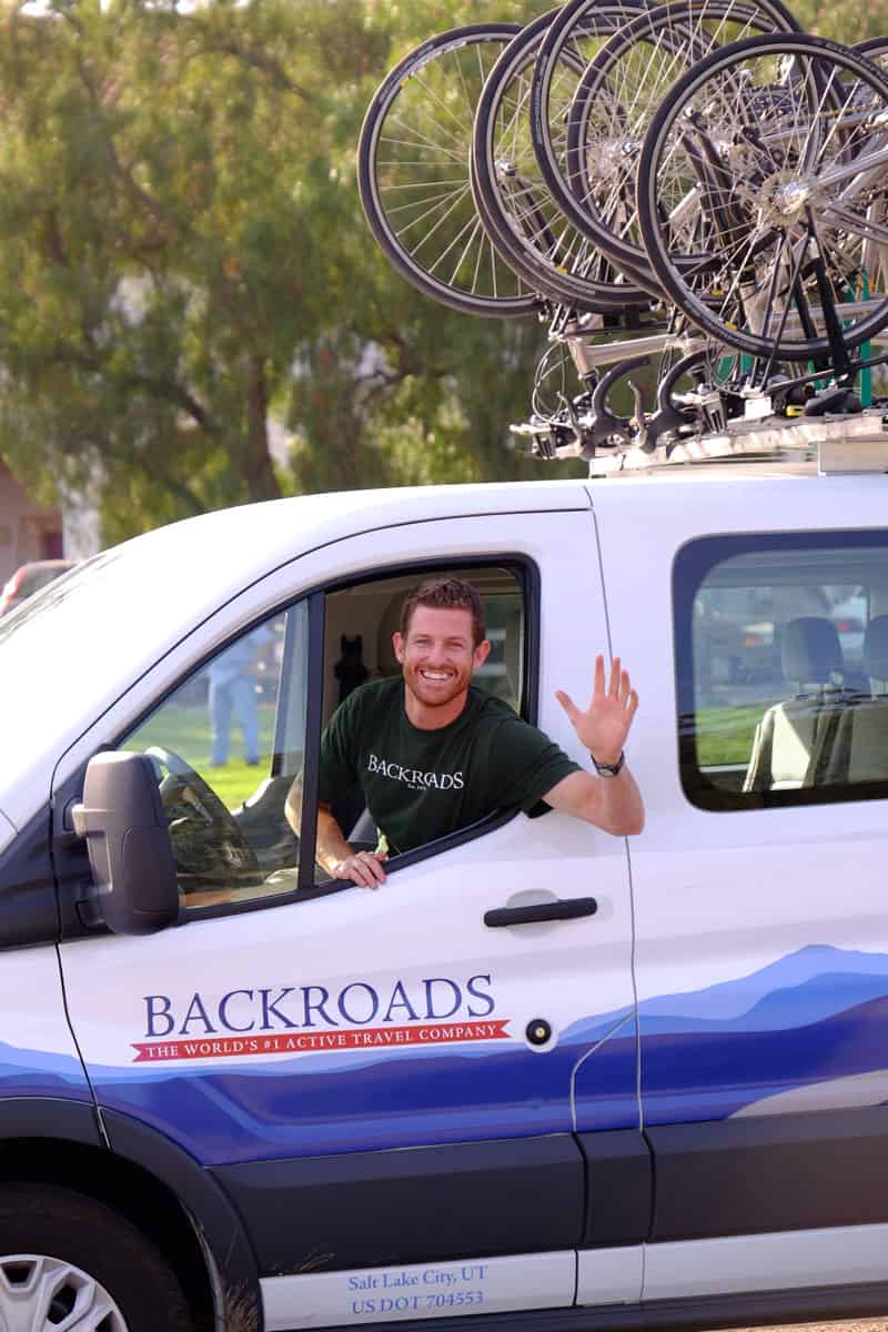Backroads van support