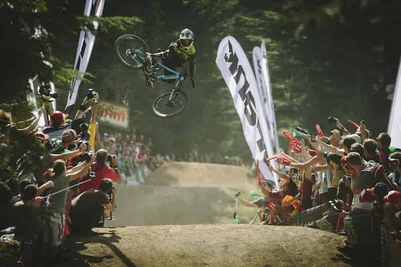 Finn Iles mid-air at a Whip Contest