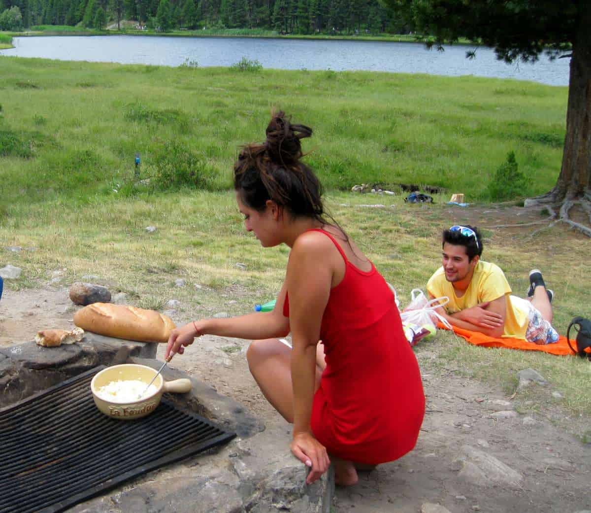 switzerland fondue outdoors
