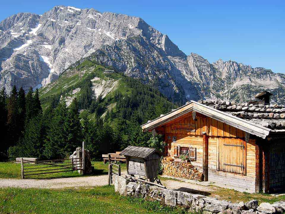 Backroads picnic spot in the Bavarian Alps