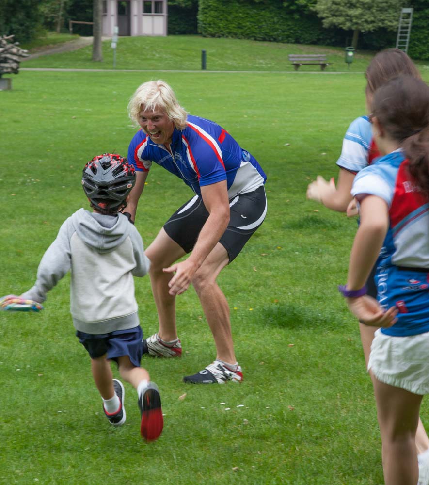 Backroads Leader playing with Kid Guest