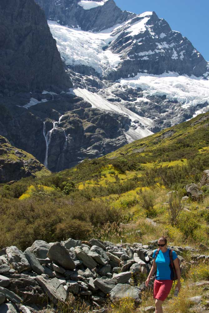 Backroads Guest Hiking at Rob Roy Glacier