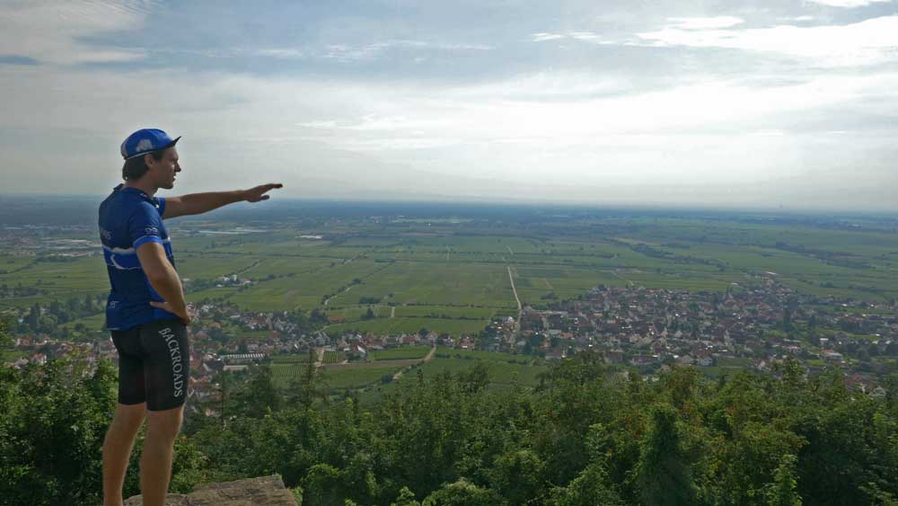 A Backroads leader along the Rhine River
