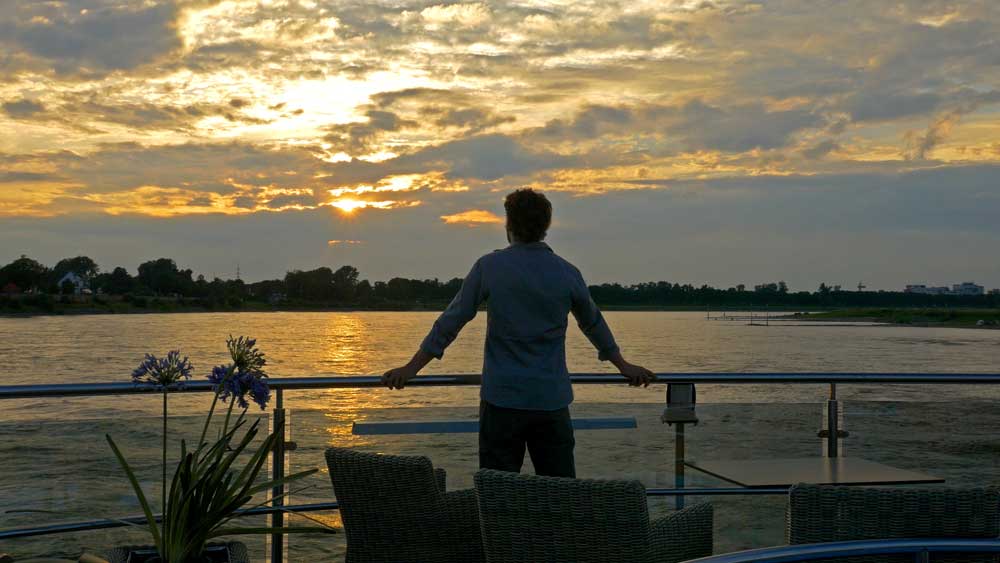Sunset in the Rhine River Cruise with Backroads