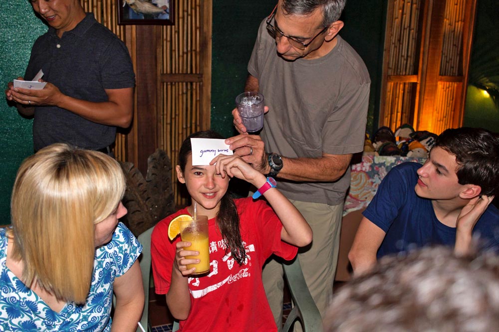 Backroads Guest Carlo playing card game in Costa Rica