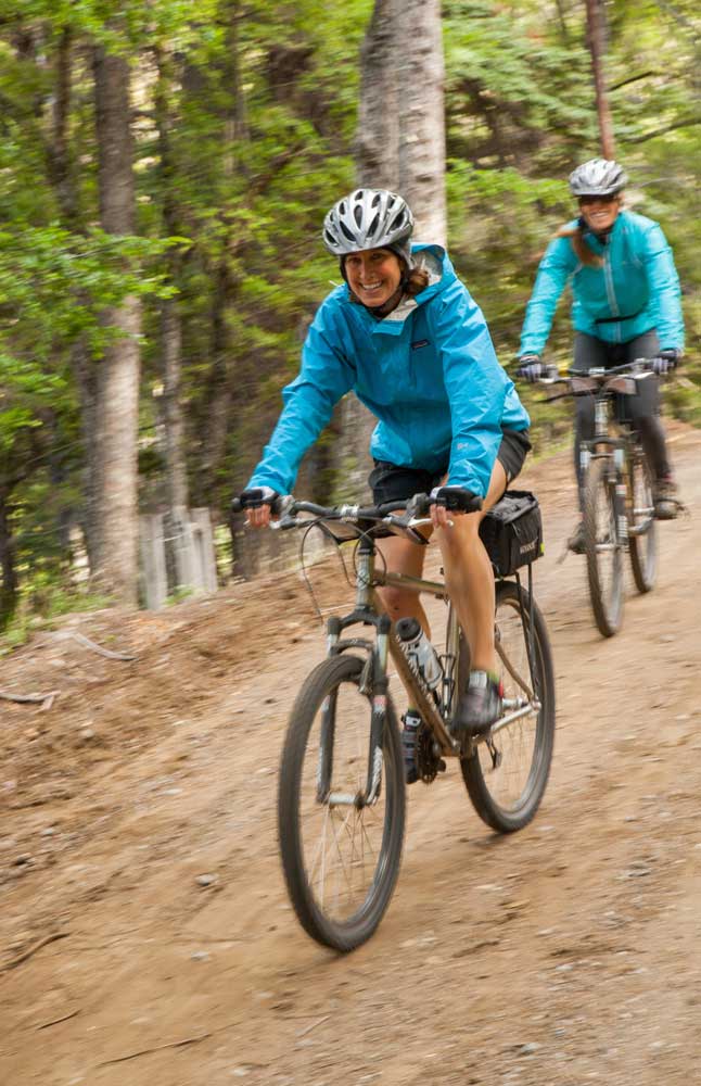 Liz Hale Mountain biking