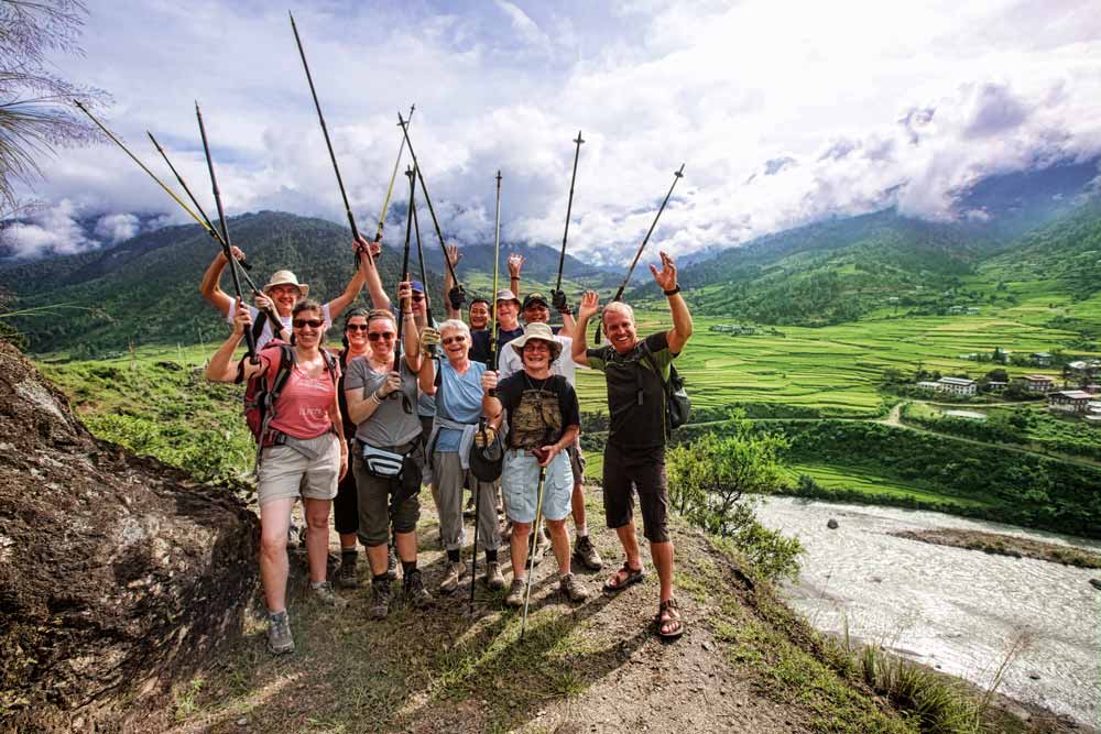 Backroads Hiking Group in Bhutan