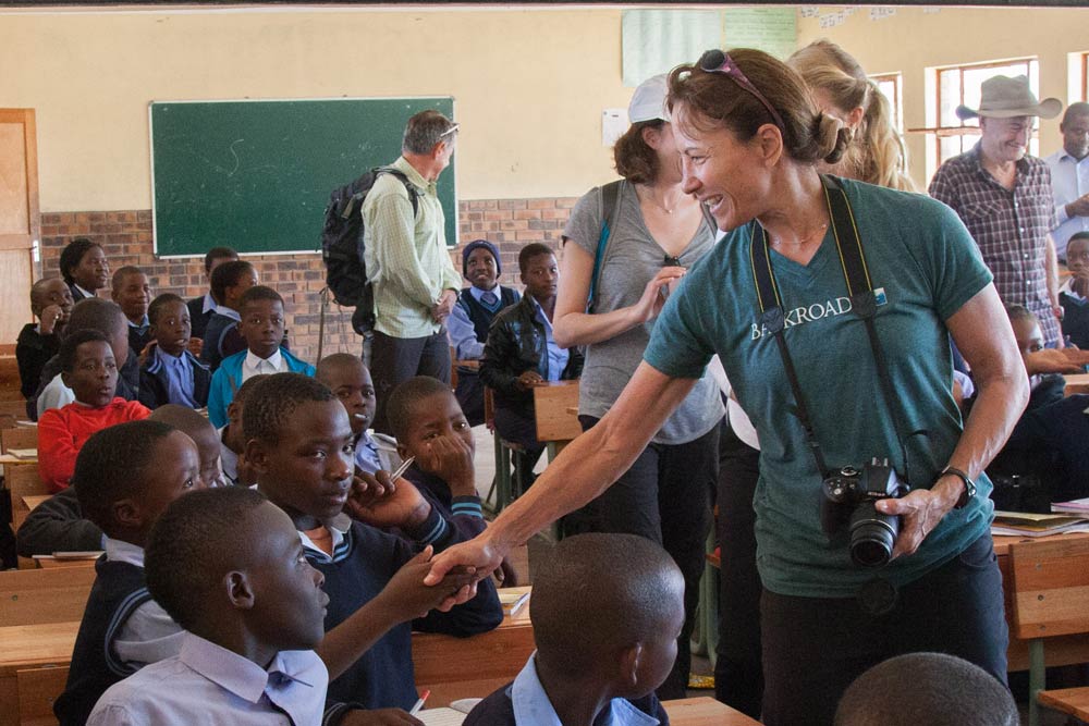 Backroads Guests Visit a School in South Africa