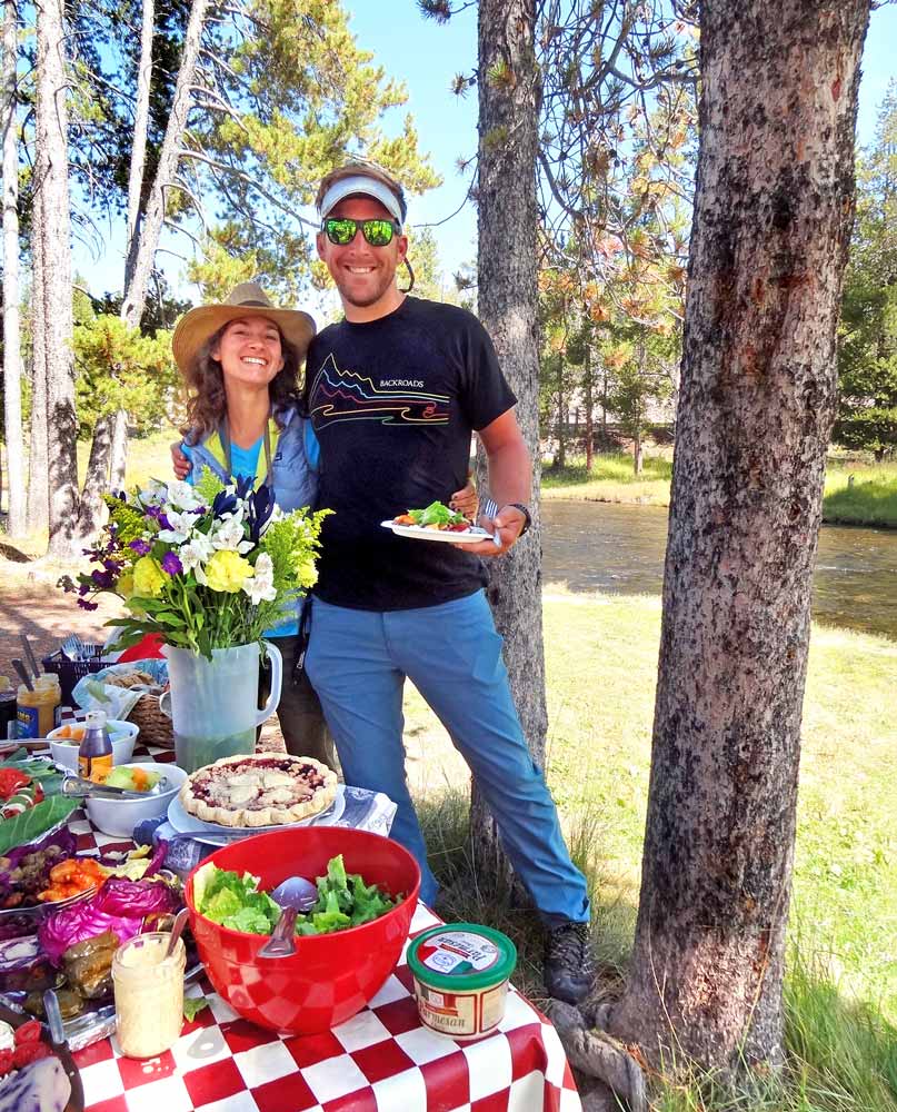 Backroads Leaders in Yellowstone and Grand Tetons Picnic
