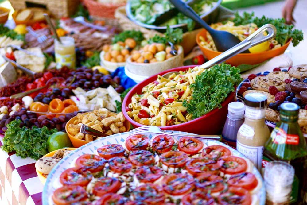 Close-up Detail of a Backroads Picnic