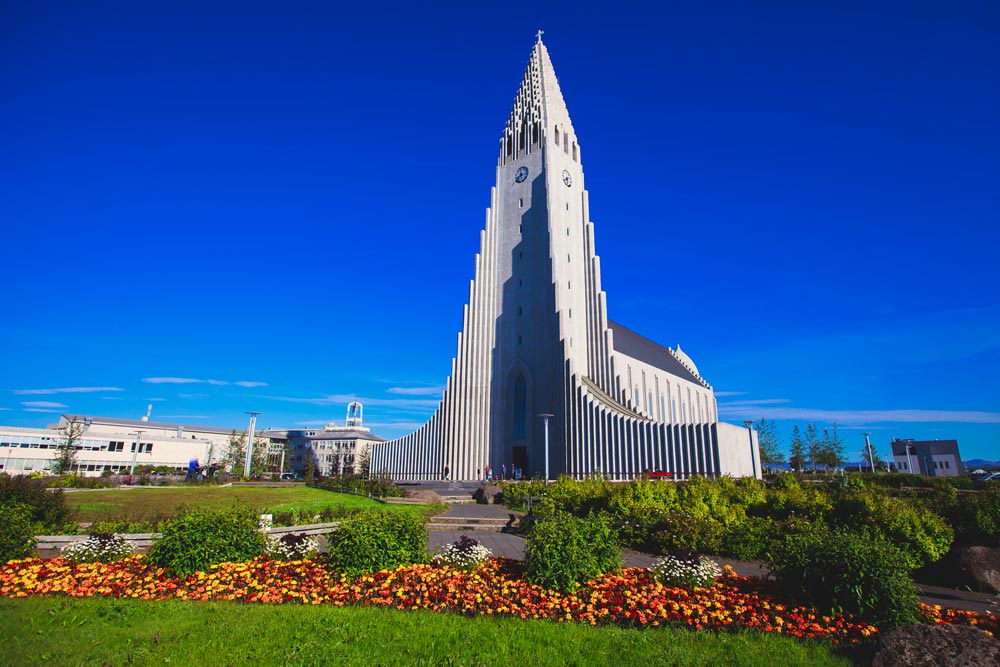 Hallgrimskirkjaja Church in Iceland