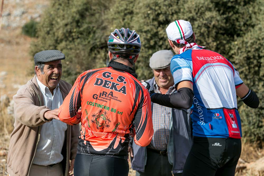 Backroads guests interacting with locals
