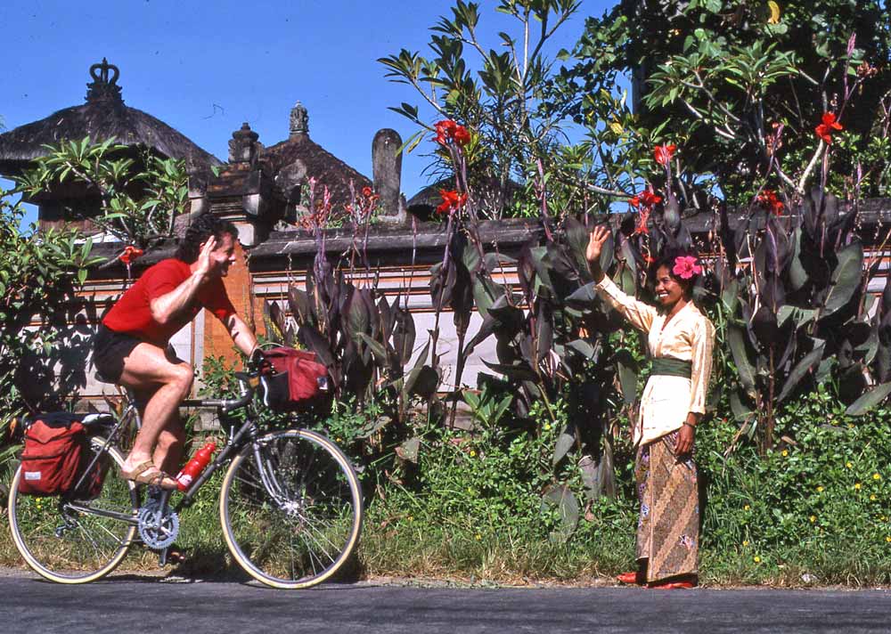 Tom Hale biking in Asia