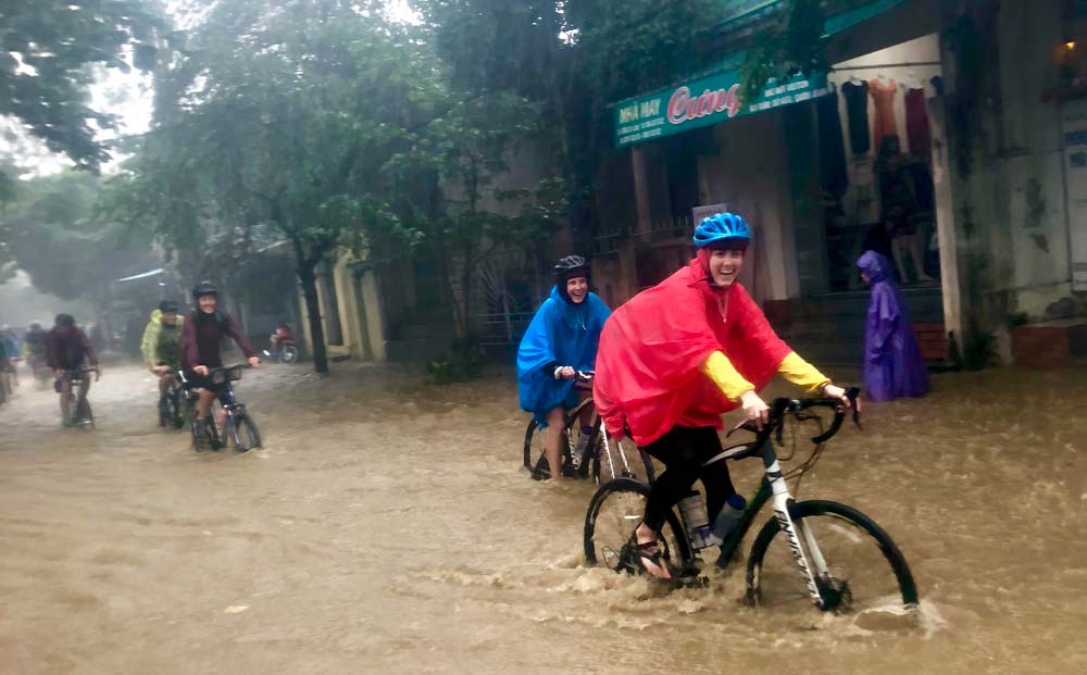 Vietnam - Biking in Typhoon Damri