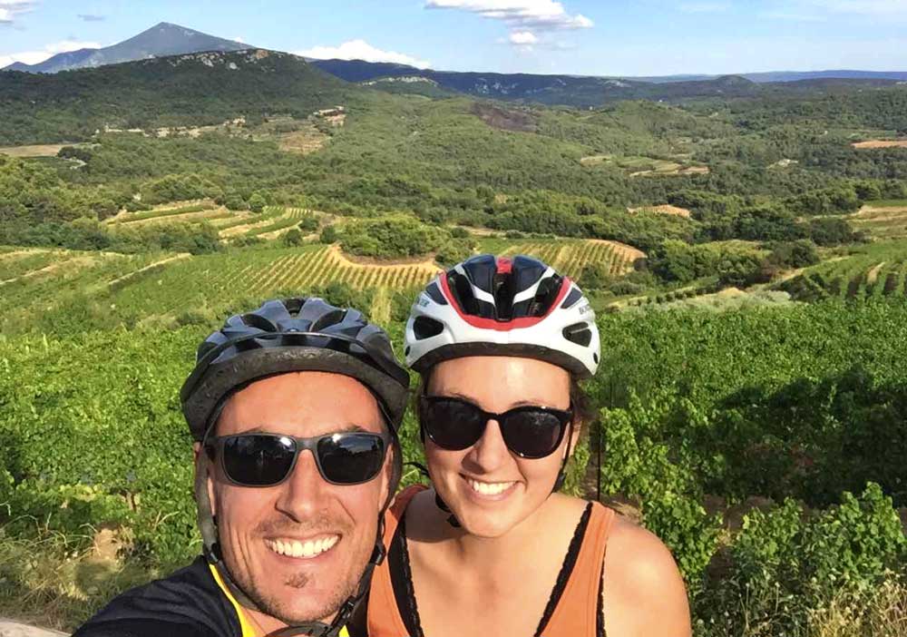 Tibo Astruc selfie and friend in Provence
