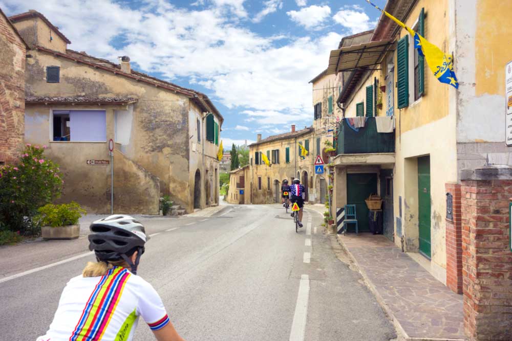 Biking in Town, Tuscany