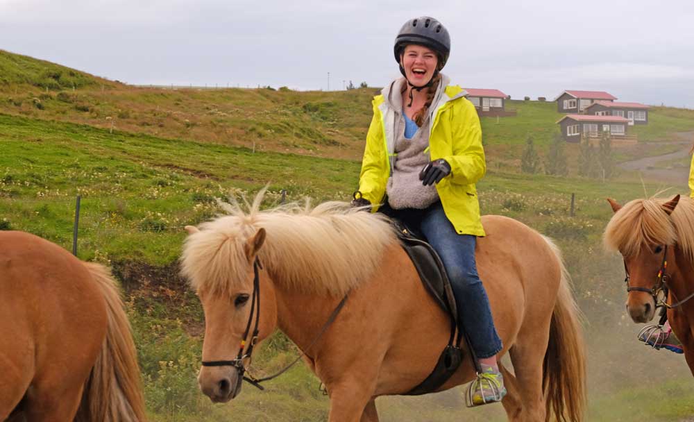 Horseback riding in Iceland