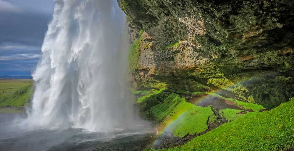 Iceland waterfall seen on a Backroads trip