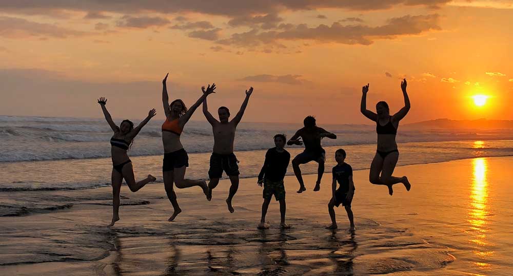 Costa Rica Sunset on the Beach with Backroads guests