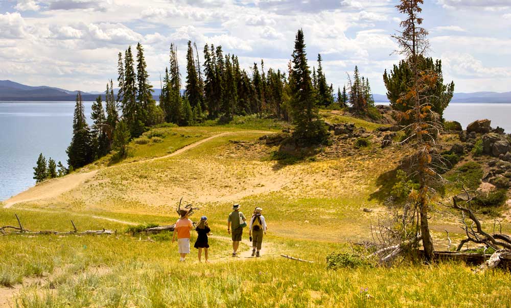 Hiking near Yellowstone Lake