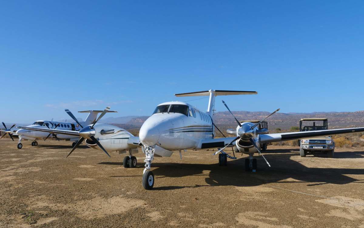 Private plane in South Africa