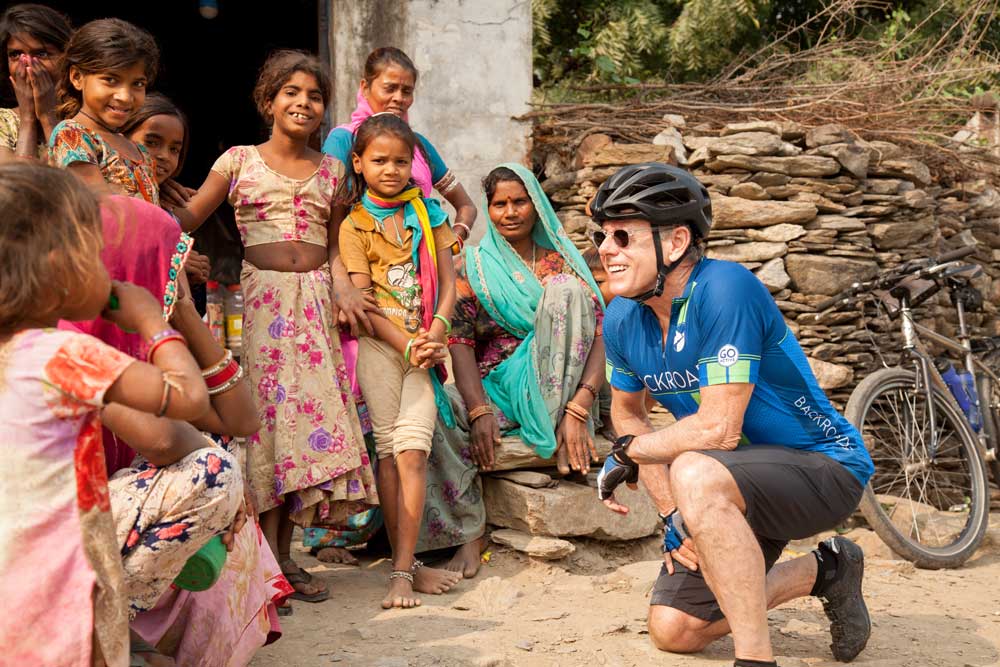 Tom Hale with Backroads in India