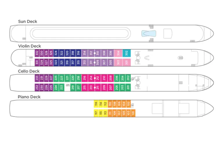 AmaWaterways Deck plan