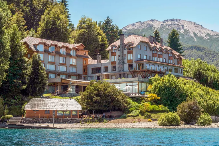 Exterior view of Correntoso Lake &amp; River Hotel.