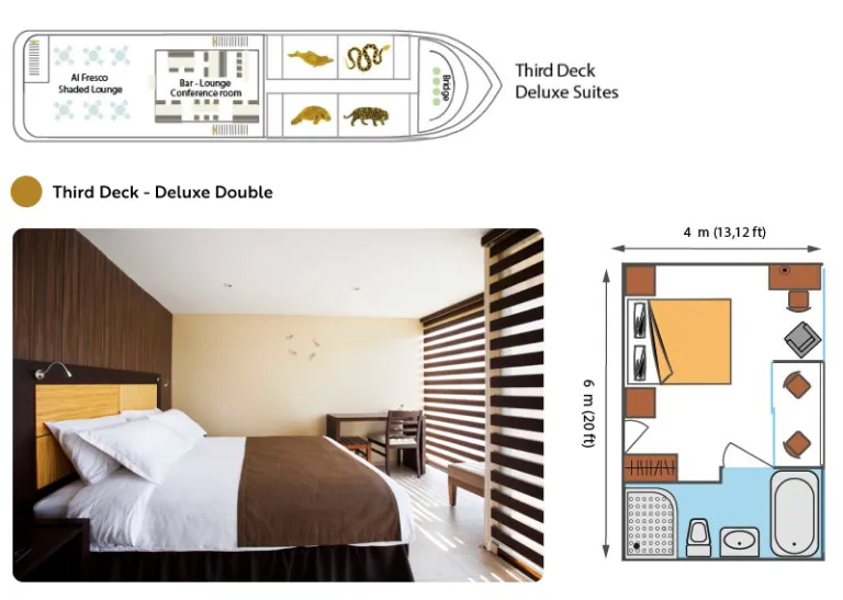 Anakonda Cabin - Third Deck - Deluxe Double