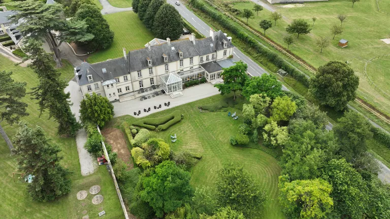 Aerial view of the Chateau de Sully