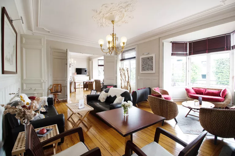 Common room view of Hôtel La Villefromoy