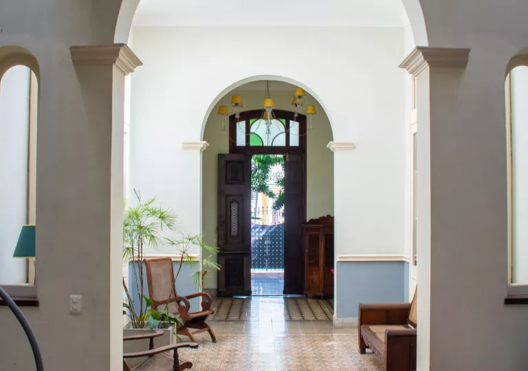 Lobby of La Reserva Vedado