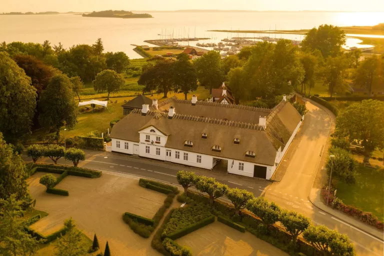 Aerial view of Falsled Kro hotel