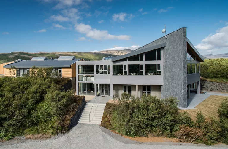 Exterior view of Hotel Húsafell