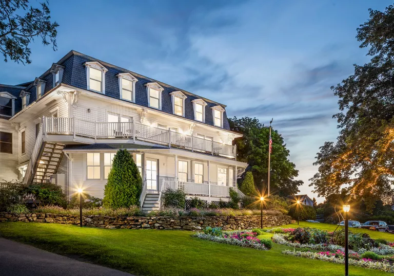Exterior view of Camden Harbour Inn