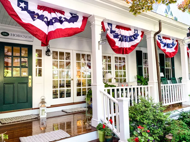 Porch of the Hob Knob hotel