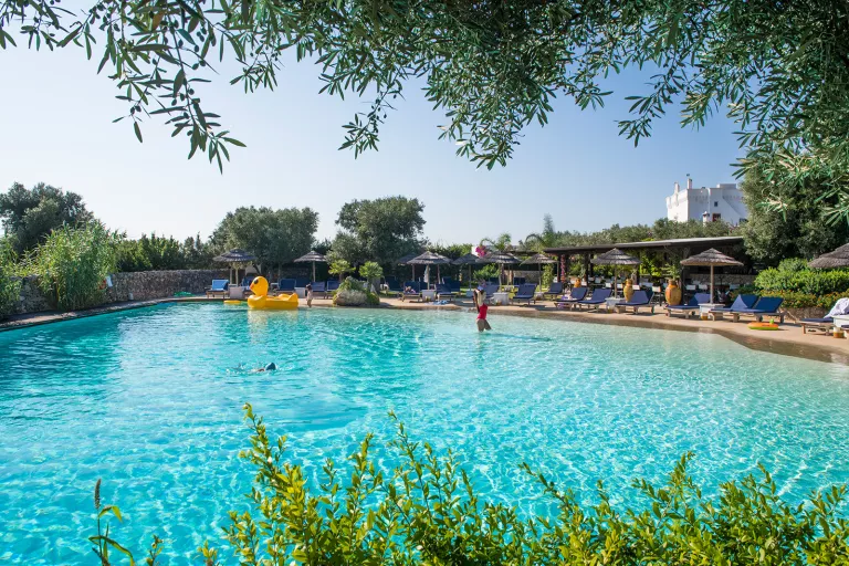 The pool at the Masseria Torre Coccaro