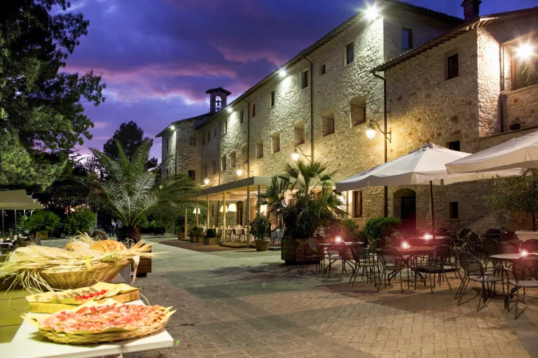 Exterior evening shot of Park Hotel Ai Cappuccini