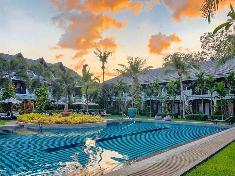 Pool view of Shinta Mani Angkor