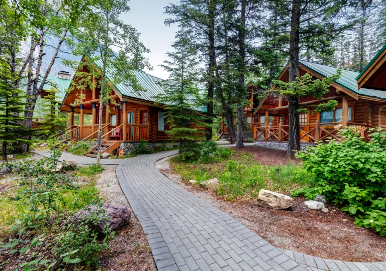 rustic wooden houses