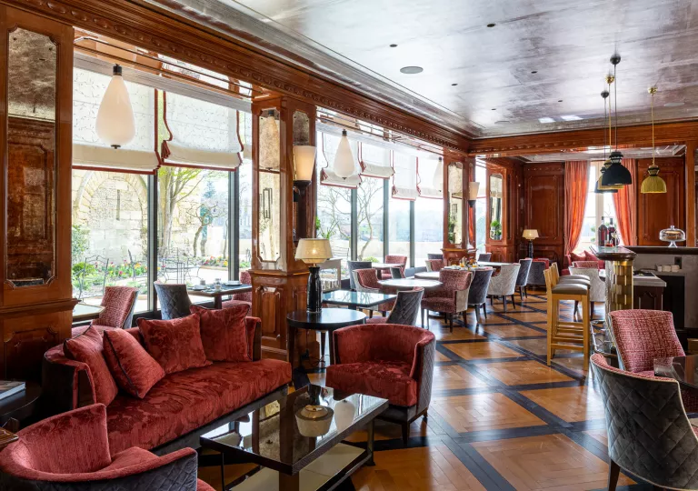 hotel bar and dining room